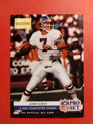 1992 Pro Set - Milestone John Elway #25 Denver Broncos  - Image 1 of 4