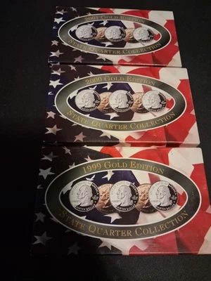 1999 2000 & 2001 Gold Edition State Quarter Collection - Image 1 of 4