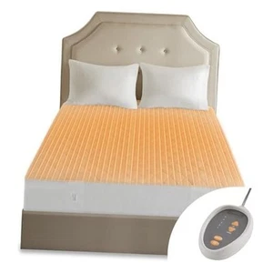  Cotton Blend Heated Mattress Pad Secure Comfort Technology - Luxury Twin XL - Picture 1 of 7