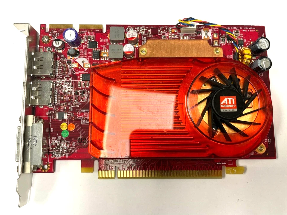 HP AMD Radeon HD 3650 256MB DDR3 Full Profile DVI 2 x DP PCI-E Graphic Card GPU - Image 1 of 4