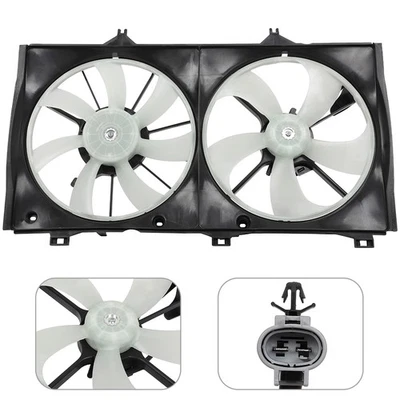 Radiator Condenser Cooling Fan Assembly Fit For 2009-2012 2013 2014 Toyota Venza - Image 1 of 4