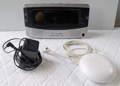 Sonic Alert Sonic Boom SBD375SS Vibrating Dual Alarm Clock Silver Accessories - Image 1 of 4