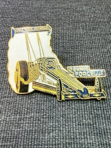 VINTAGE DENNIS FORCELLE CVN NETWORK TOP FUEL DRAGSTER NHRA DRAG RACING HAT PIN - Picture 1 of 3