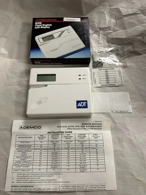 НОВАЯ клавиатура Ademco (с этикеткой ADT) 6128 с фиксированным английским ЖК-дисплеем  - Изображение 1 из 3
