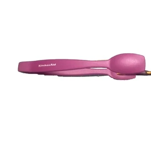 KitchenAid ~ Black Cherry Purple ~ One Piece Tongs / Serving U ~ Heat Resistant - Picture 1 of 6