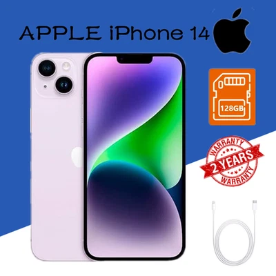 NUOVO Apple iPhone 14 - 128GB - Viola (Sbloccato) ✔️Garanzia 24 MESI ✔️Originale - Immagine 1 di 4