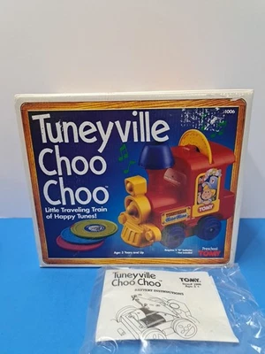 Tomy Tuneyville Choo Choo Train 1994 ~4 Records 11 Songs Vintage Toy Music/Moves - Image 1 of 4