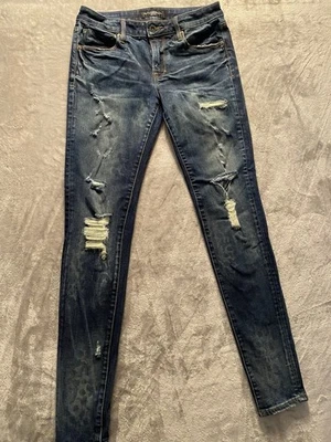 Jeans Cult of Individuality Feminino 28 X 30 Zen Cintura Média Rocker Skinny Desgastado - Imagem 1 de 4