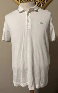 LACOSTE x Sante Golf Men's Shirt White and Green Rare Limited Edition Size 7/2XL - Picture 1 of 13