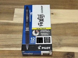✅ Neu ✅Pilot FriXion Clicker radierbare Gelstifte ✅0,7 mm ✅Schwarz ✅12er Pack - Bild 1 von 10