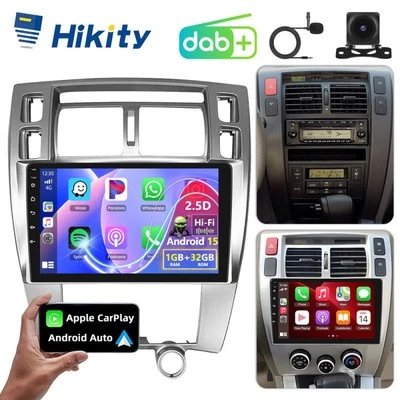 DAB+ 10" Android15 CarPlay Radio Für Hyundai Tucson JM 2004-2010 GPS NAVI RDS BT - Bild 1 von 4