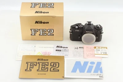[COMO NUEVO en Caja] Cuerpo de cámara fotográfica Nikon FE2 negra 35 mm SLR de JAPÓN Foto 1 de 4