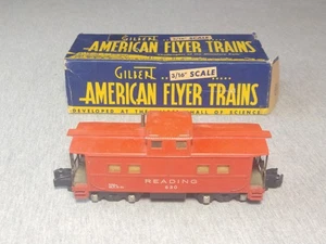 Gilbert American Flyer S 630 Reading Caboose Boxed ~ TS - Picture 1 of 8