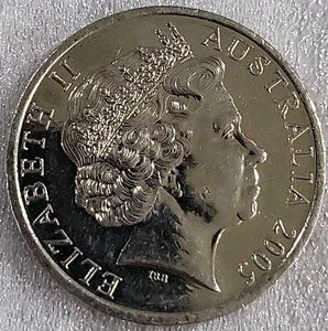 2005 Australia 20 Cents Queen Elizabeth *D193 - Picture 1 of 3