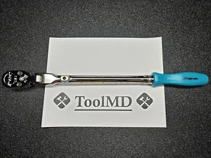 Snap-on Tools USA NEW 1/2" Drive TEAL Locking Flex-Head Ratchet SHXD80B - Bild 1 von 17