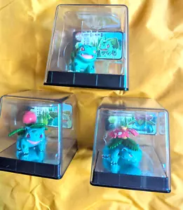 Pokemon 2013 TRAINER'S CHOICE Trio Bulbasaur Ivysaur & Venusaur con custodie - Foto 1 di 4
