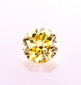 1CT Loose Diamond Fancy Yellow Natural Color Round Cut Brilliant GIA Certified - Picture 1 of 9