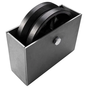 Globalcaster 4&6" V Groove Wheel Cast Iron Gate Wheel with Capacity 800&1000LB - Picture 1 of 50