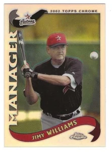 2002 Topps Traded Chrome Refractor #107 Jimy Williams Houston Astros MG BV$2.50 - Picture 1 of 1