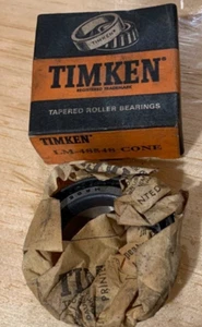 Vintage 1950'S New Old Stock Timken Tapered Roller Bearings Cone LM-48548 - Picture 1 of 4