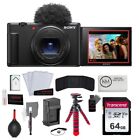Sony Zv-1 Ii Digital Camera |Black +Battery & Charger +Memory Card + Accessories