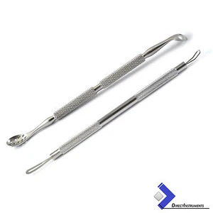 2 Pcs Comedone Extractor Acne Pimple Spot Blemish Blackhead Remover Facial Care - Picture 1 of 5