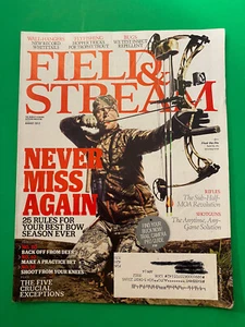 Field & Stream Magazine Hunting Fishing August 2012 Never Miss Again  - Picture 1 of 2