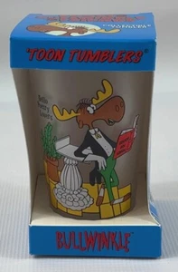 2005 Toon Tumblers Bullwinkle Drinking Glass W/Box Popfun - Picture 1 of 6