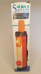 4 in 1 SOFT LITE EMERGENCY LIGHT Auto Safety Camping Torch Blinking Original Box - Picture 1 of 8