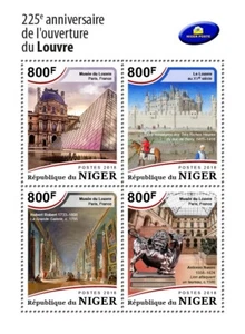 Opening of Louvre Museum Anniversary MNH Stamps 2018 Niger M/S - Picture 1 of 1
