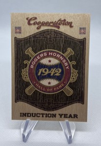 2012 Panini Cooperstown Hall of Fame Classes Induction Year Rogers Hornsby HOF