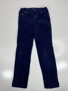 Ralph Lauren Girls Navy Blue Corduroy Pants Size 6X - Picture 1 of 6
