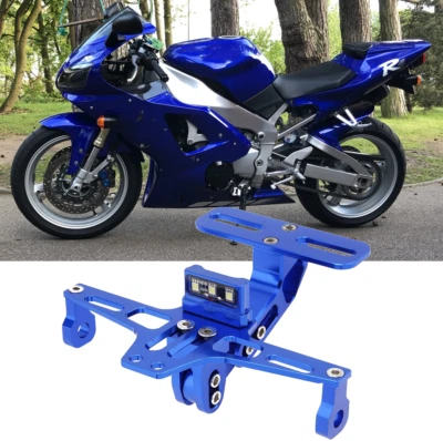 LED Rear License Plate Mount Holder Fit For Yamaha YZF-R1 1998-2019 R6 1999-2019 - Image 1 of 4