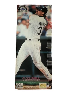 Vintage Colorado Rockies LARRY WALKER #33 Life Size Growth Chart 6’4” 32”x76” - Picture 1 of 12