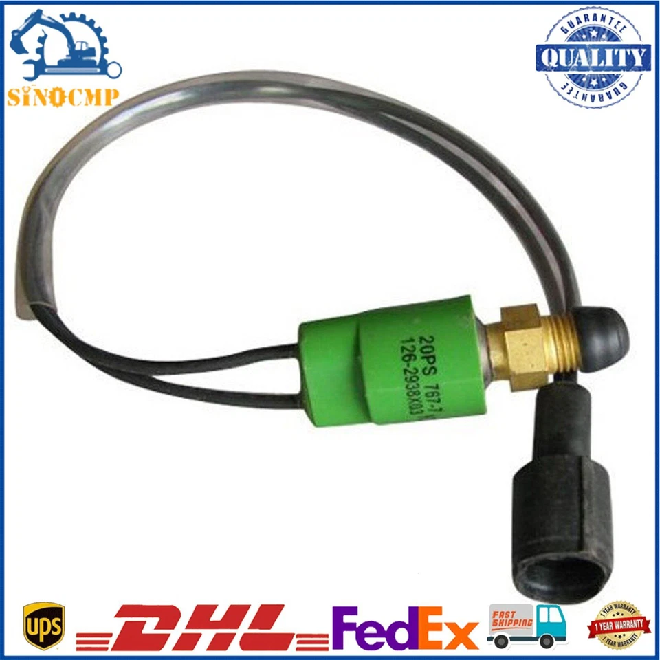 E320b E320c Pressure Sensor 126-2938 106-0096 for Cat Excavator 90 Day