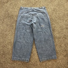 Vintage Interstate Baggy Rave 90s Skater Pants 44x30 JNCO Skate Blue Jeans