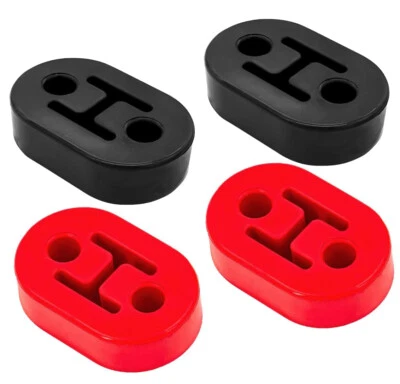 4pcs Heavy Duty Rubber Exhaust Tail Pipe Mount Bracket Hanger Bushing Insulator - Image 1 of 4