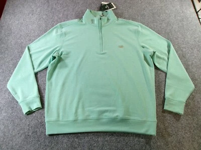 Suéter Donald Ross Para Hombres Pequeño Verde 1/4 Cremallera Año Redondo Golf Capa S Nuevo con Etiquetas Foto 1 de 4