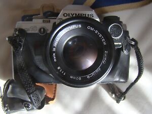 Olympus OM10 35mm SLR Film Camera with 50mm Lens Kit, 2 further lens, flash, 
