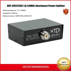 XDT-SPLIT500 1,8-54MHz Krótkofalowy rozdzielacz mocy Kombiner HF Wzmacniacz mocy ot25 - Zdjęcie 1 z 8