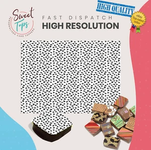 Chocolate Transfer Sheet (Love Hearts) Edible for Decorations A4 Size - Picture 1 of 2