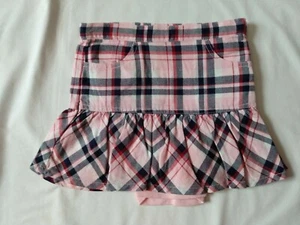 NWoT Gymboree Homecoming Kitty Plaid Skirt Pink Navy size 5 - Picture 1 of 2