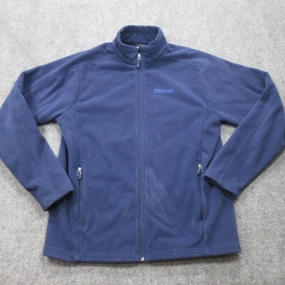 Chaqueta Marmot Para Hombre Grande Azul Marino Polar Manga Larga Clásico Logo 1/4 Cremallera Abrigo Foto 1 de 4
