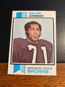 1973 TOPPS FOOTBALL #255 WALTER JOHNSON! $1 SHIPPING! "A" - Picture 1 of 2