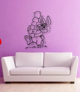 Wall Stickers Vinyl Decal Easter Bunny Eggs Festive Holiday Decor (ig877) - Picture 1 of 3