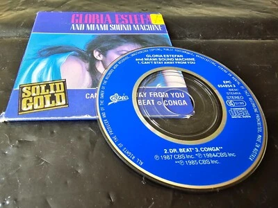 GLORIA ESTEFAN - SOLID GOLD CAN'T STAY AWAY FROM YOU 89 3" MINI CDS: NR MINT - Image 1 of 2