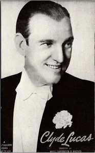 Vtg 1940s Clyde Lucas Mutoscope Card Big Bandleader His California Dons Postcard - Picture 1 of 2