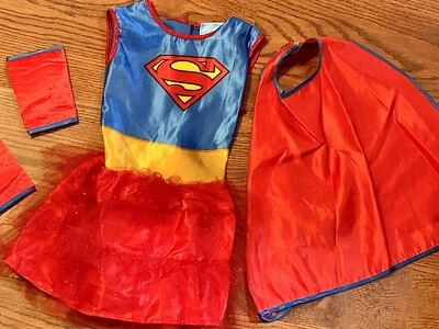 Rubie's DC Justice League Childs Girls Supergirl Tutu Dress Small 4-6 Costume - Image 1 of 4