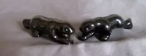 Vintage Black Panther Ceramic Salt & Pepper Shaker 5" - Picture 1 of 5