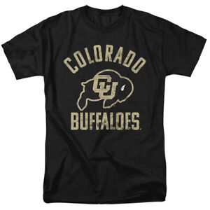 University of Colorado Adult T-Shirt Buffaloes Logo, Black, S-7XL
